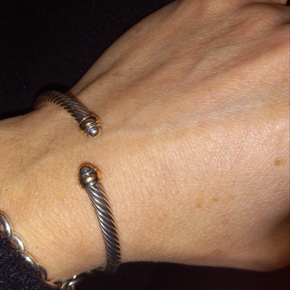 David Yurman Renaissance Bracelet Silver Rose Gold 4mm small - Picture 4 of 5